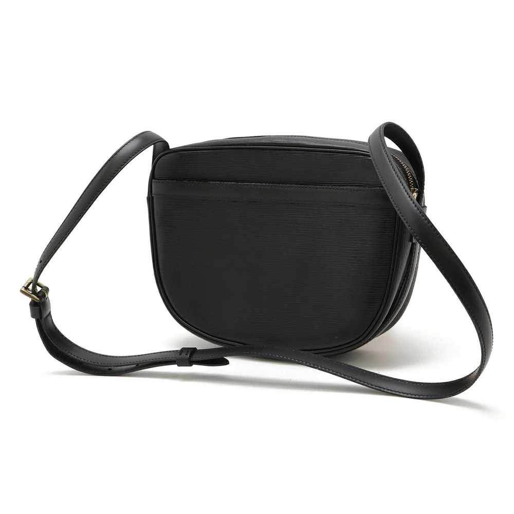 Louis Vuitton Epi Noir Bag Black Jeune Leather Fille Pochette Shoulder Black
